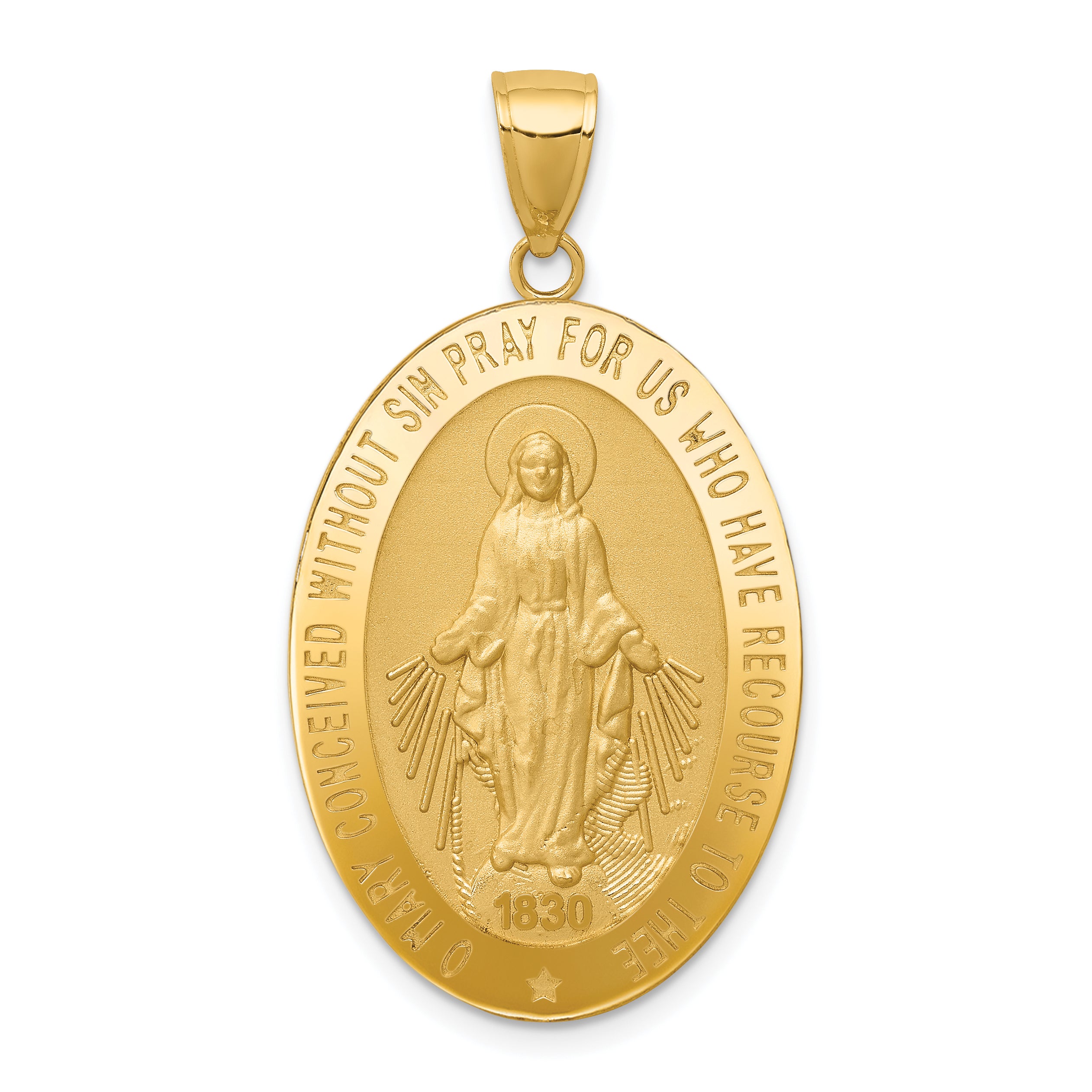 10k Miraculous Medal Pendant