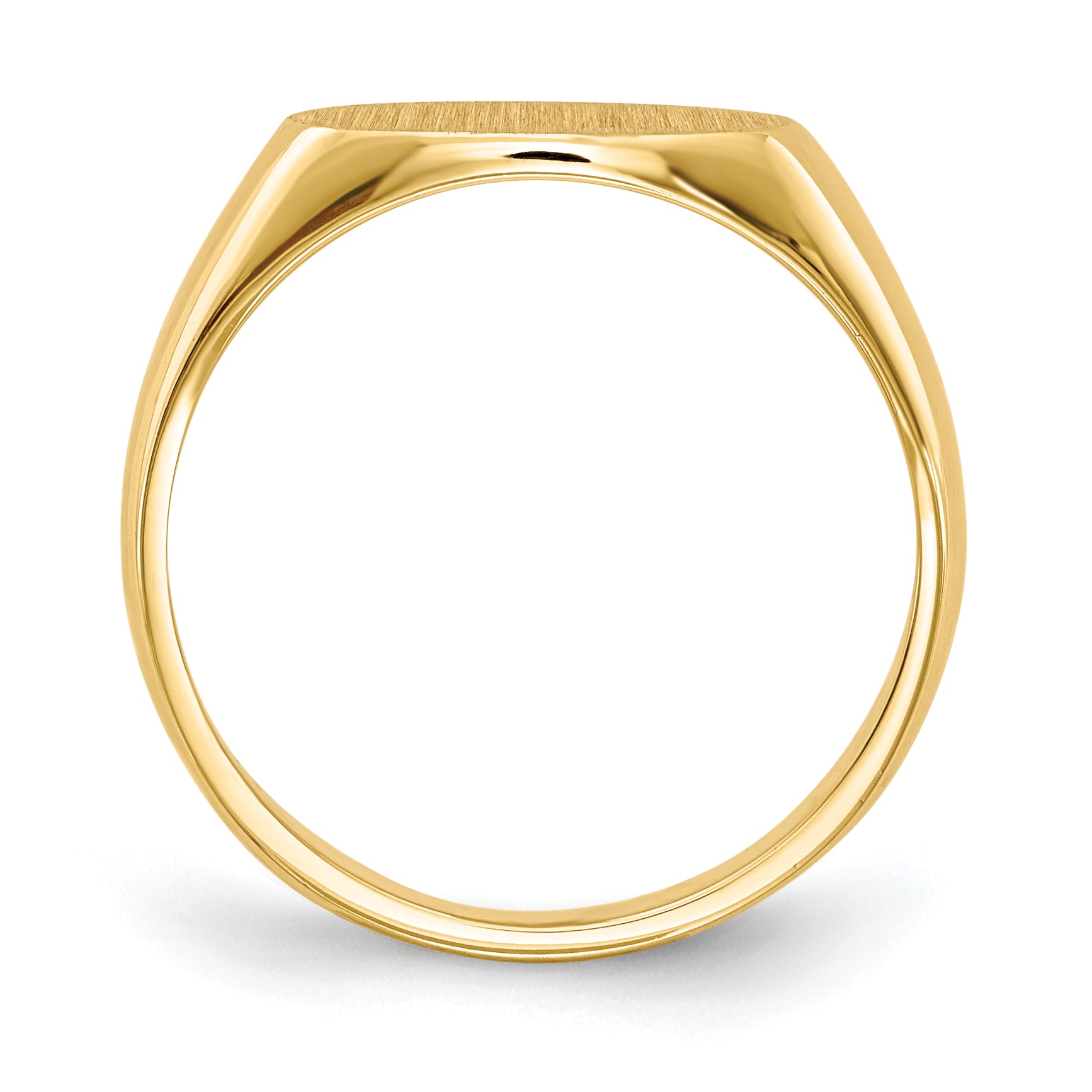 10k 6.5x11.5mm Closed Back Signet Ring