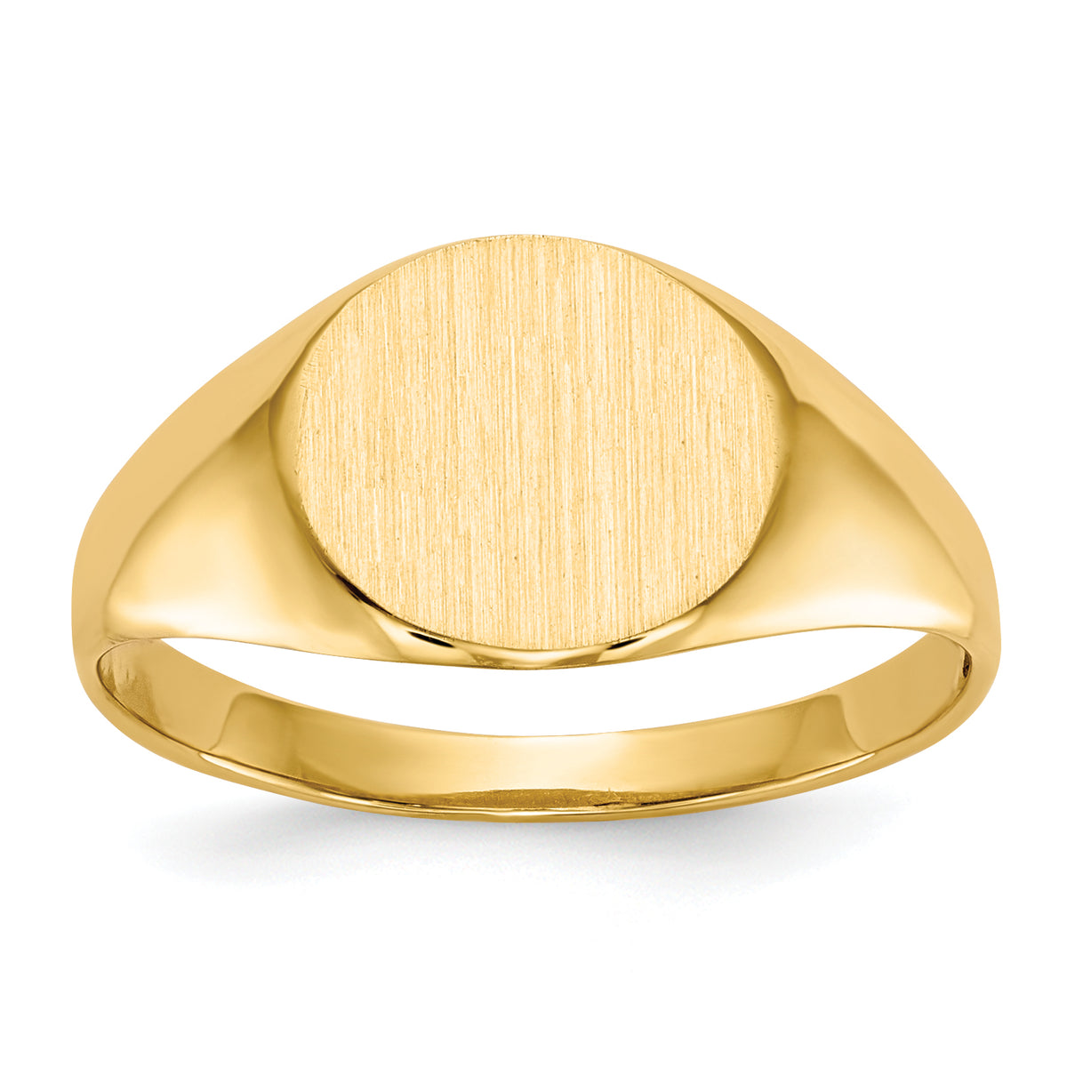 10k 8.5x9.5mm Open Back Signet Ring