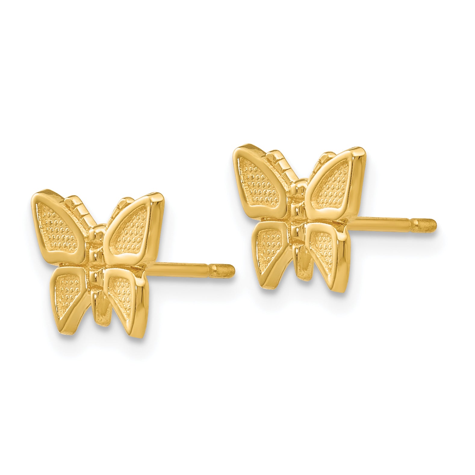 10k Polished Butterfly Post Earrings
