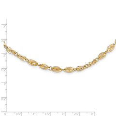 10k Fancy Link Necklace