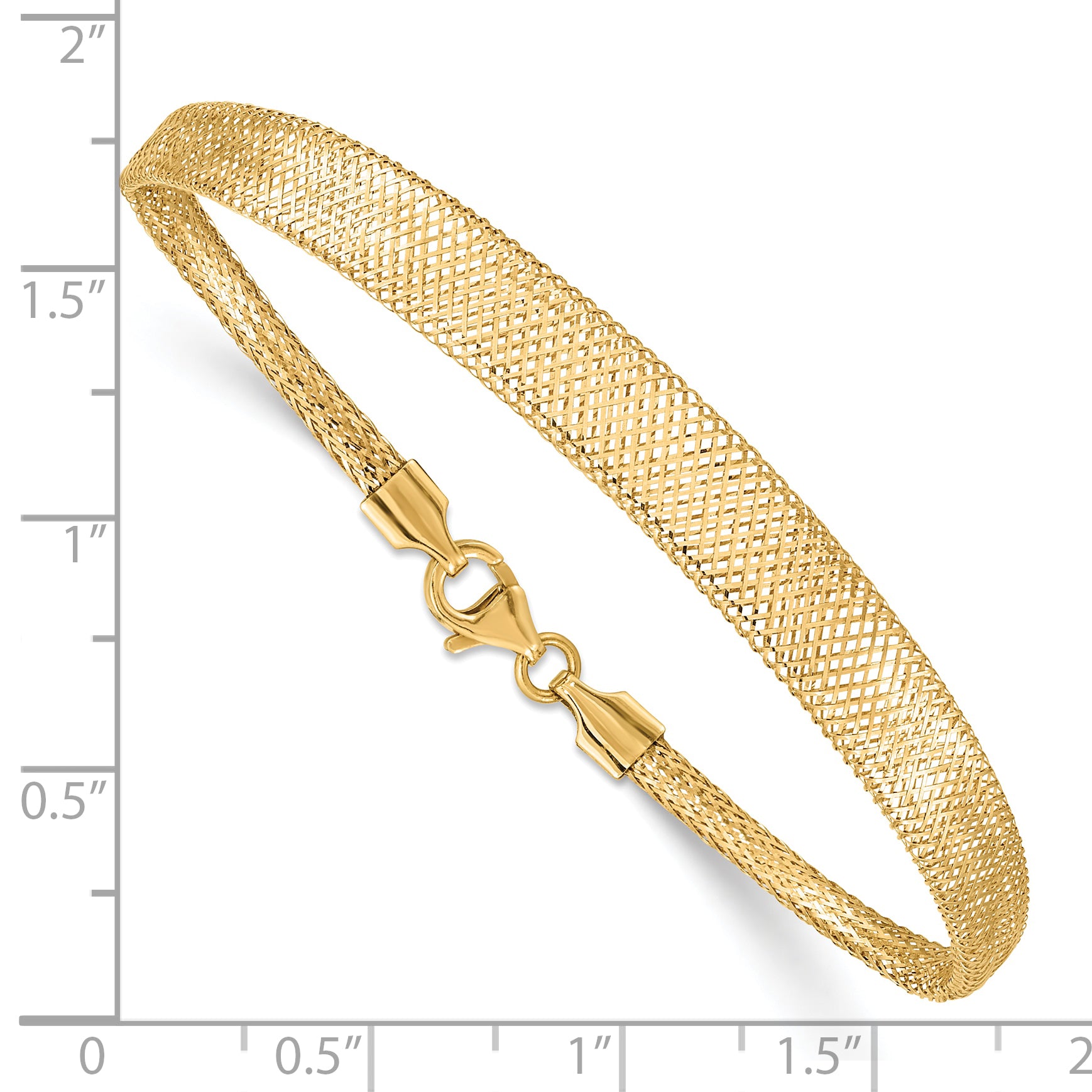 10k Stretch Mesh Graduated Bracelet