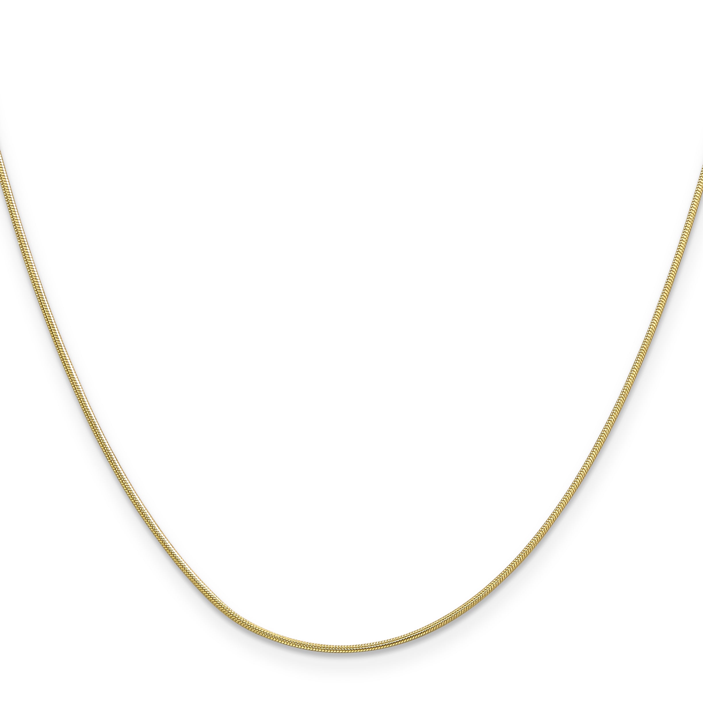 10k .9mm Round Snake Chain Secondary image