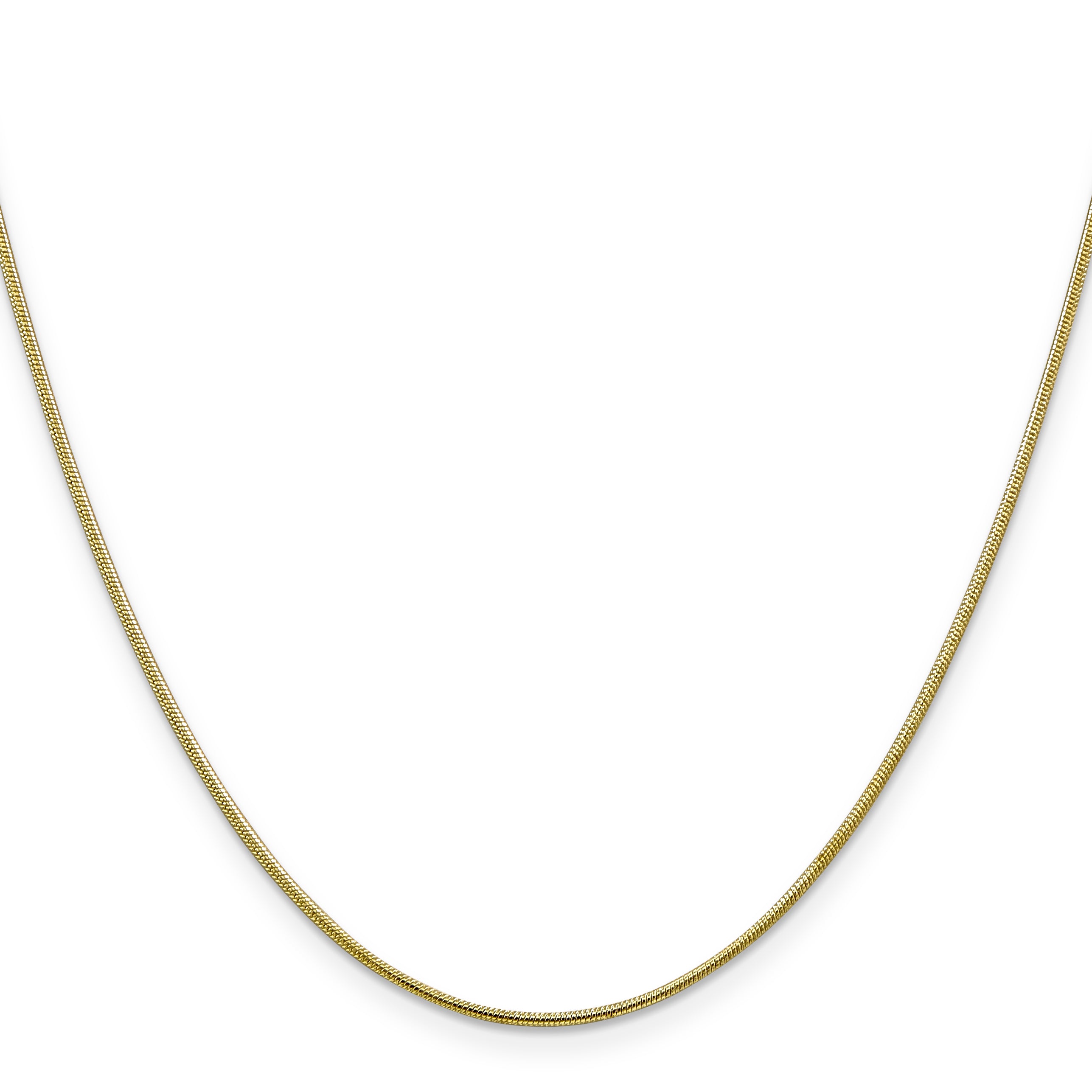 10k 1.1mm Round Snake Chain Secondary image