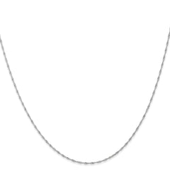 Sophia Jewelers 14K White Gold Polished Singapore Chain Necklace 16 Inch - 16