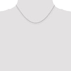 Sophia Jewelers 14K White Gold Polished Singapore Chain Necklace 16 Inch
