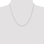 Sophia Jewelers 14K White Gold Polished Singapore Chain Necklace 16 Inch