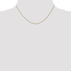 Sophia Jewelers 14K Gold Singapore Chain with Polished Spring Clasp - 16