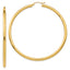 10K Polished 3mm Tube Hoop Earrings