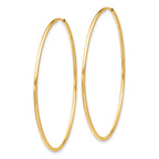 Endless Tube Hoop Earrings in 10K Yellow Gold