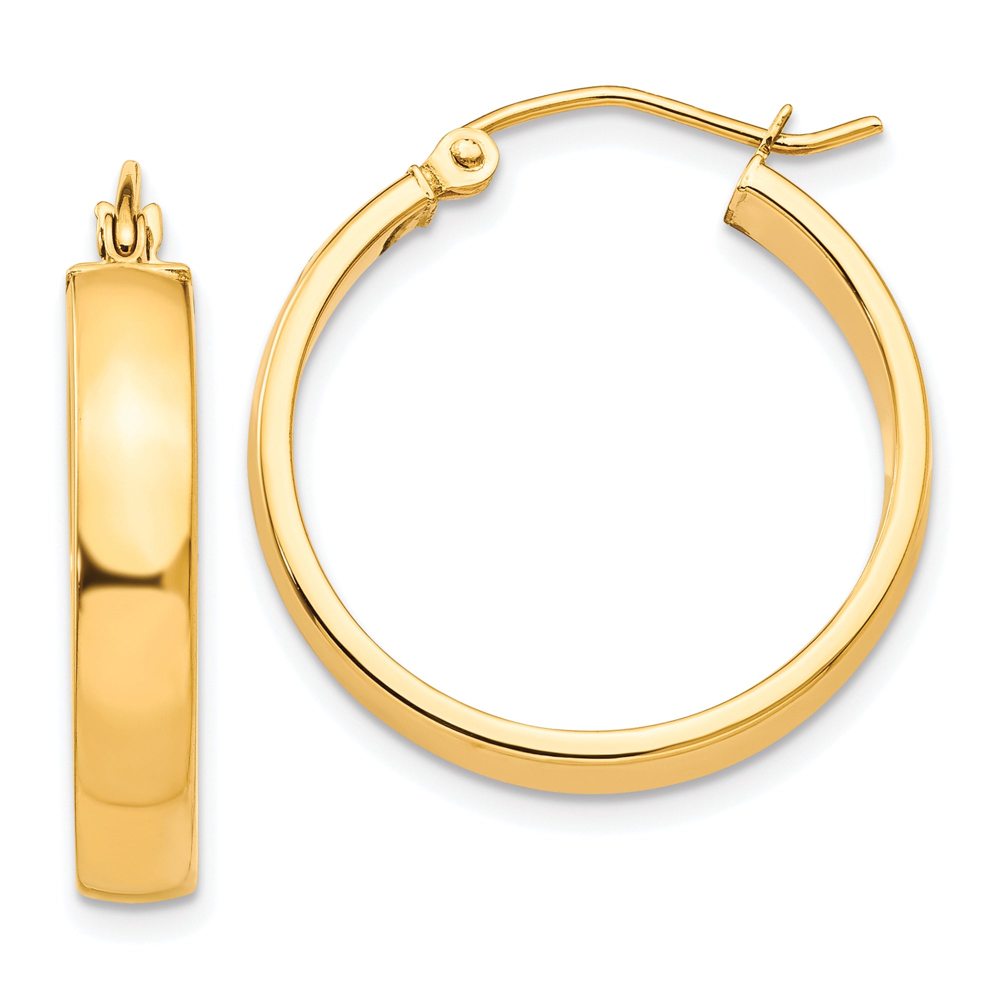 10k Polished Hoop Earring Main image