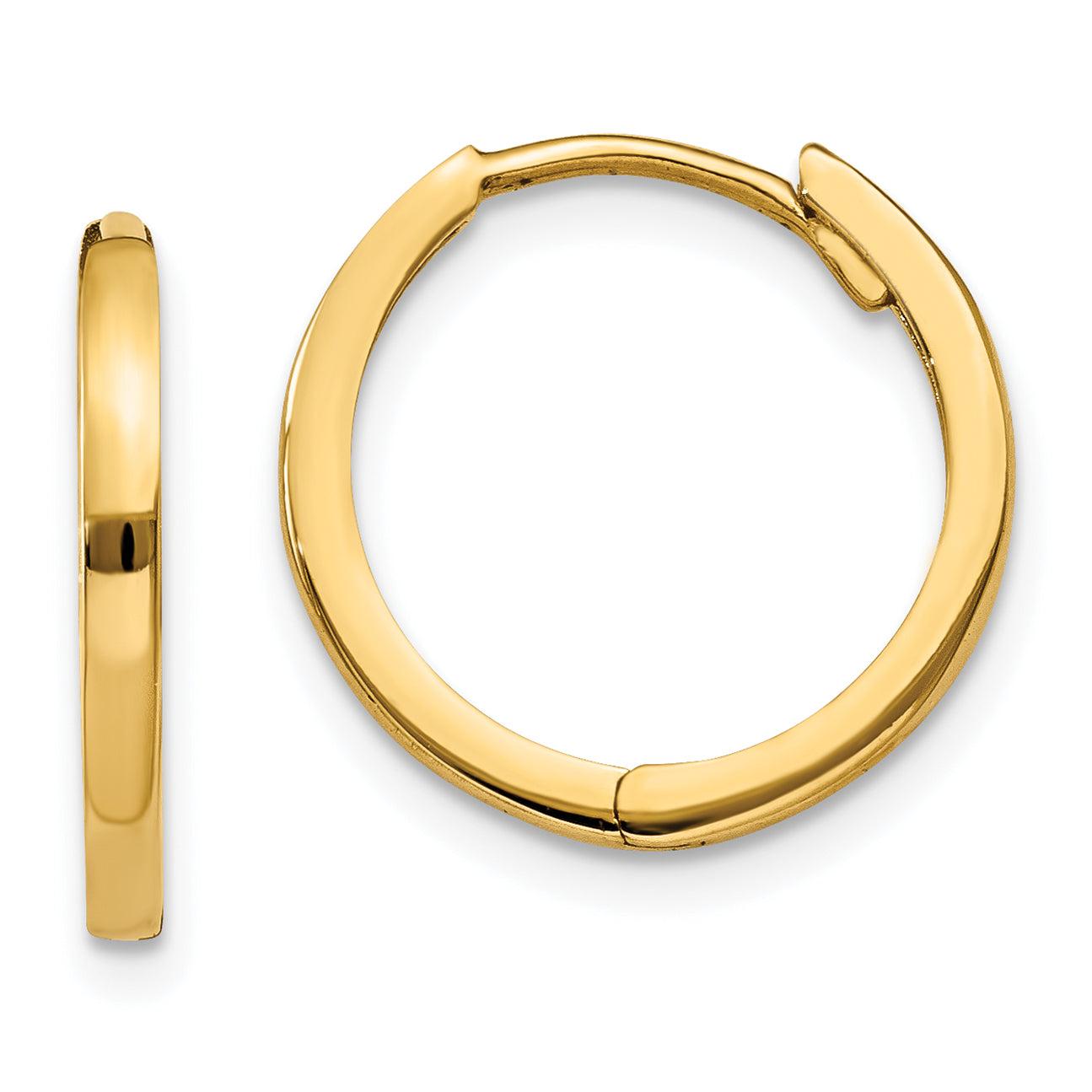 10k Hinged Hoop Earrings