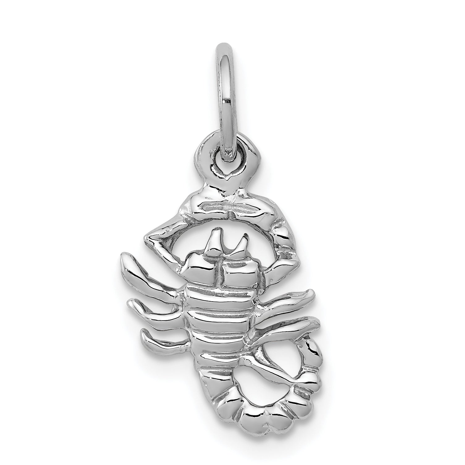 10k White Gold Scorpion Charm Main image