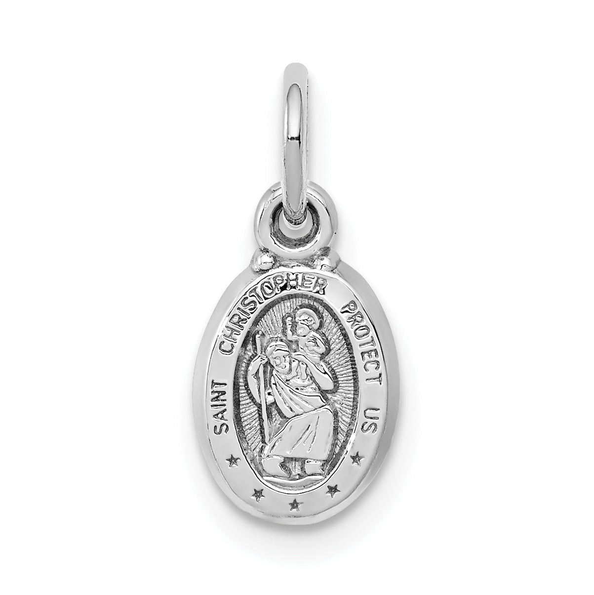 10K White Gold St. Christopher Medal Main image