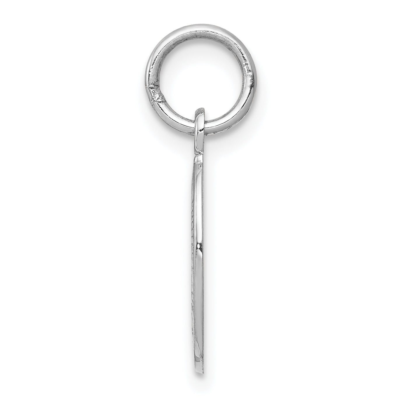 10K White Gold St. Christopher Medal with Polished Brushed Finish Secondary image