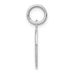 10K White Gold St. Christopher Medal with Polished Brushed Finish