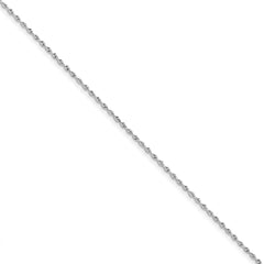 10K White Gold 1.85mm Diamond Cut Quadruple Rope Chain