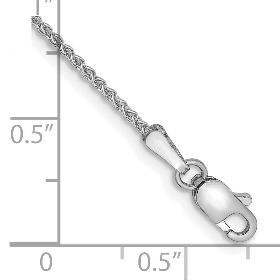 10k WG 1.25mm Spiga Chain Anklet