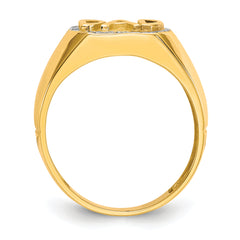 10k Men's Diamond DAD Ring