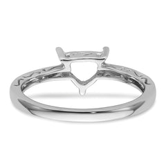 10k White Gold Ladies Ring Mounting - 6