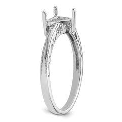 10k White Gold Ladies Ring Mounting - 6