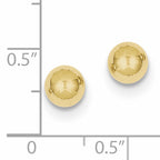 Ball Stud Earrings in 10K Yellow Gold, 6mm