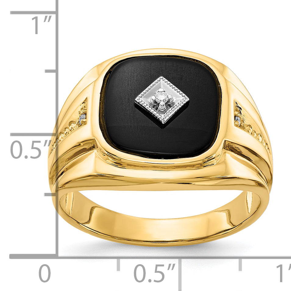 10k Diamond Men's Ring - 10