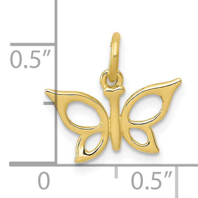 10k Butterfly Charm