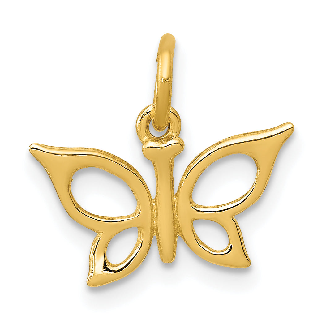 10k Butterfly Charm