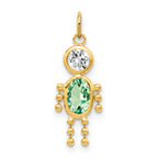 10k August Boy Birthstone Charm
