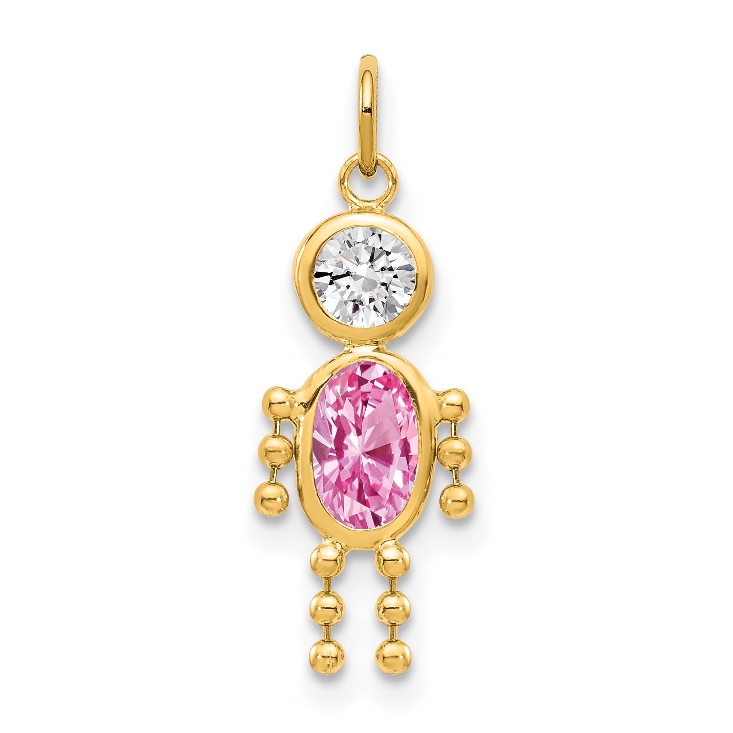 10k October Boy Birthstone Charm Main image