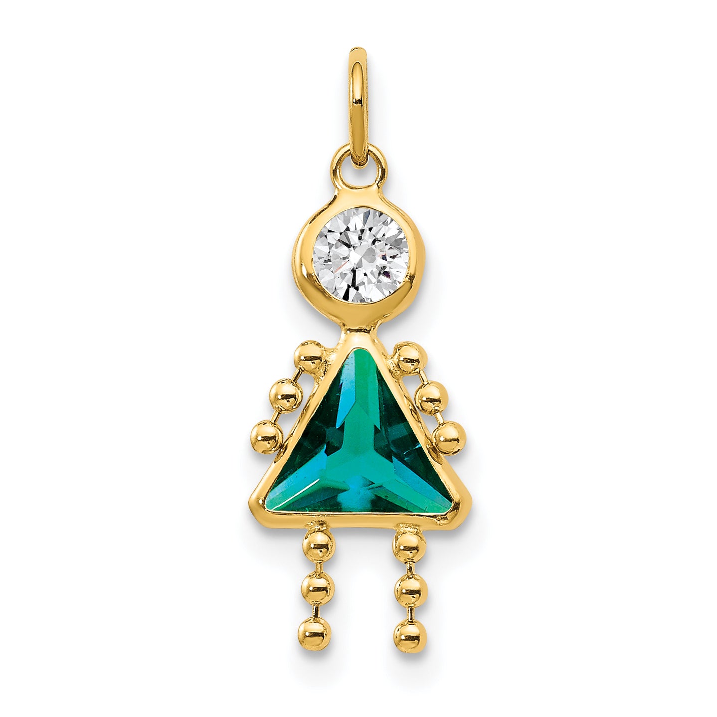 10k December Girl Birthstone Charm Main image