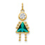 10k December Girl Birthstone Charm