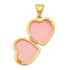 10k Heart 13mm Locket Pendant