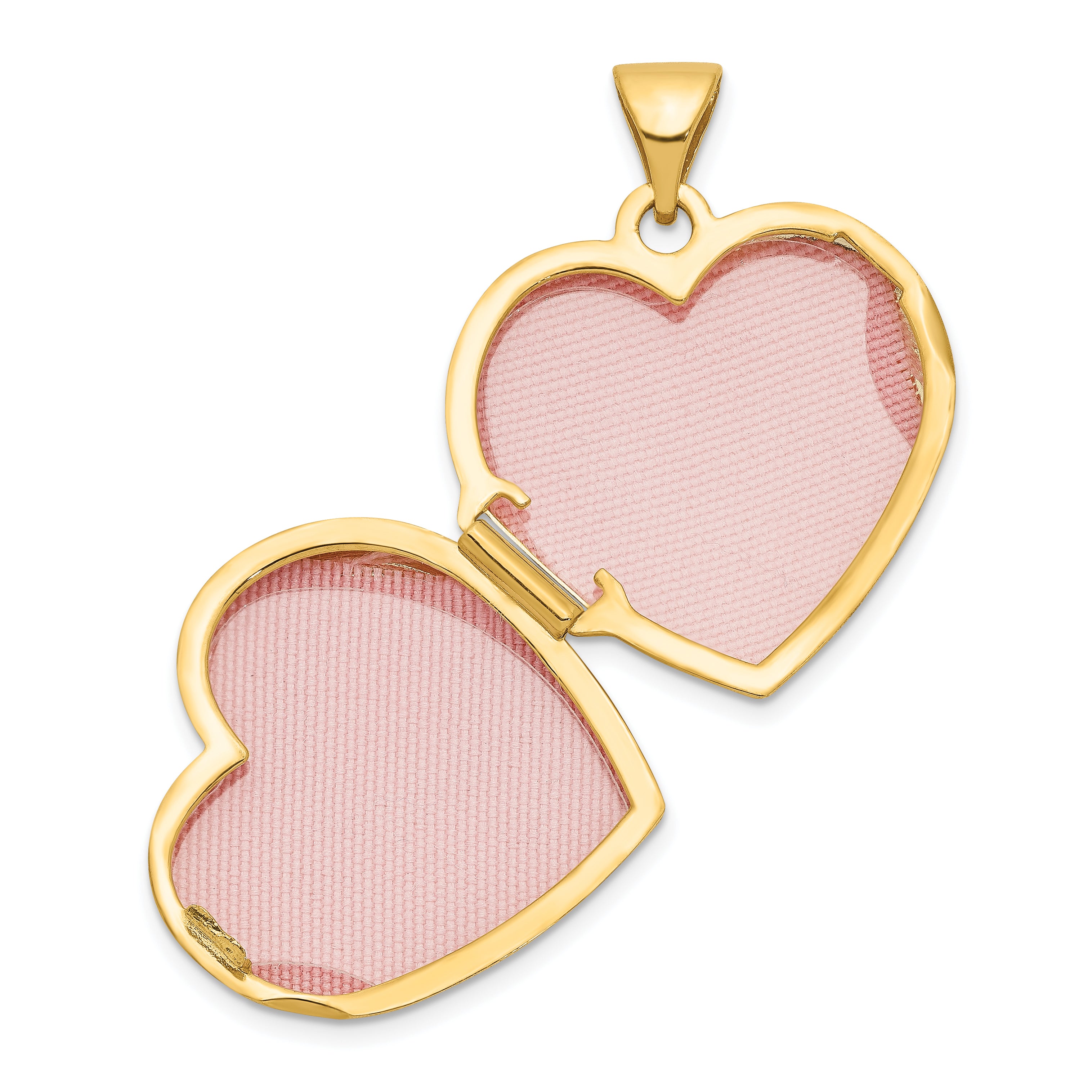 10k Double Heart Locket