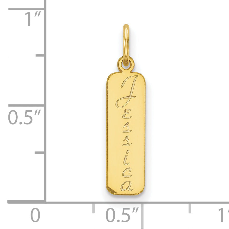 10K Vertical Script Font Name Bar Charm Secondary image