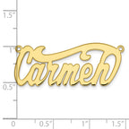 10K Polished Name Plate