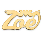 10KY Polished with Heart Name Plate