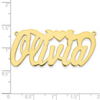 10KY Polished with Heart Name Plate