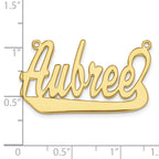 10K Polished Name Plate