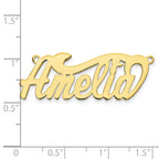 10K Polished Name Plate