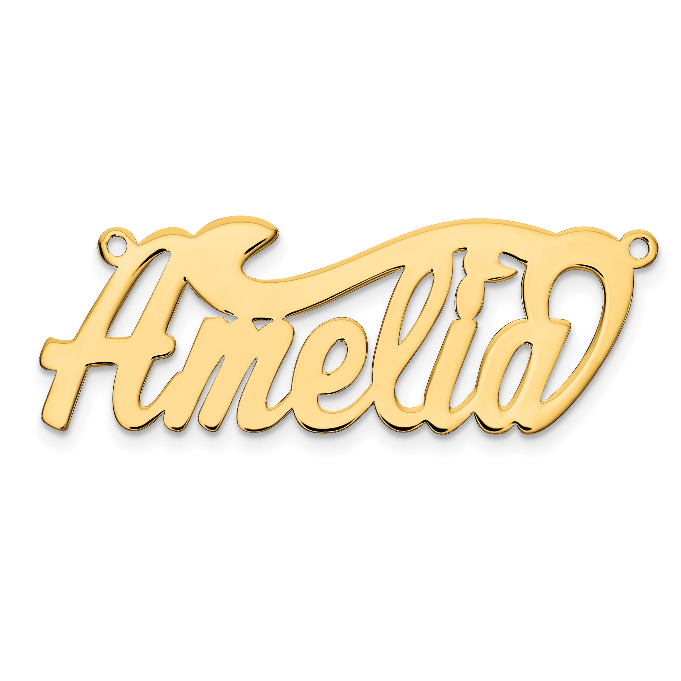 10K Polished Name Plate Main image