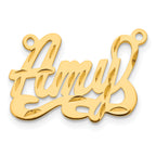10K Diamond-cut Name Plate