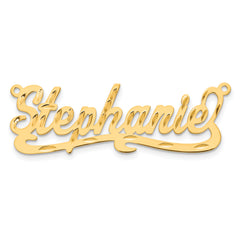 10K Diamond-cut Name Plate