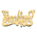 10K Diamond-cut Name Plate