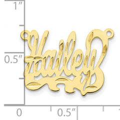 10K Diamond-cut Name Plate