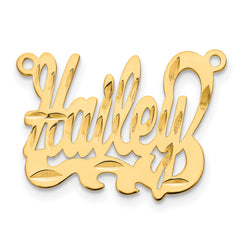 10K Diamond-cut Name Plate