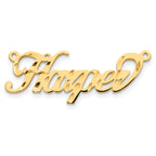 10K Diamond-cut Name Plate