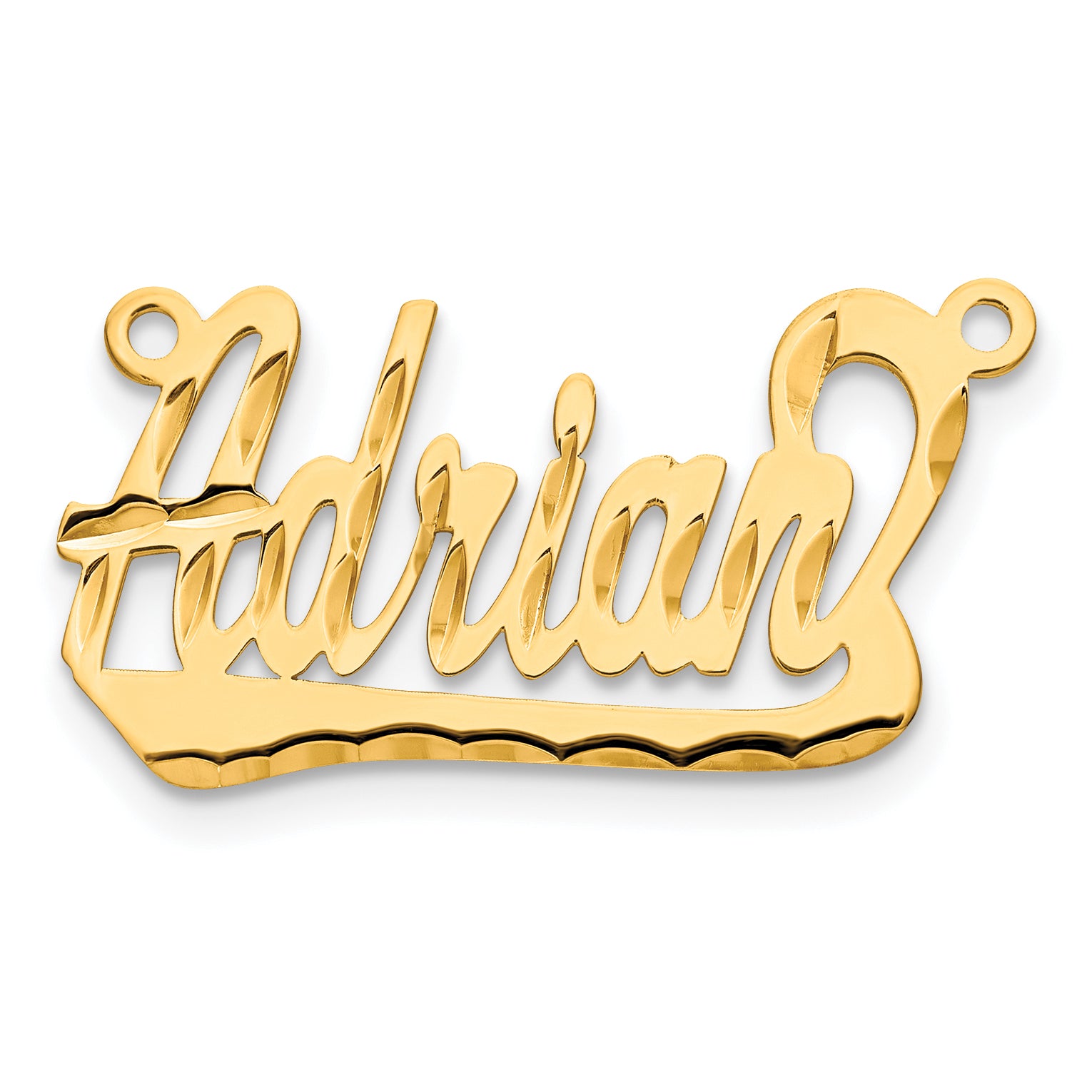 10K Diamond-cut Name Plate Main image