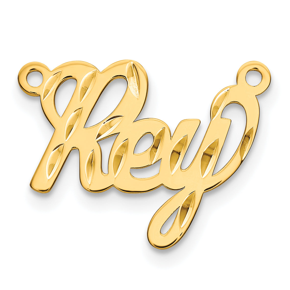 10K Diamond-cut Name Plate